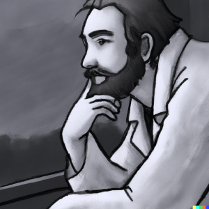 scientist thinking